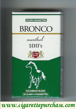 Bronco Menthol 100s cigarettes